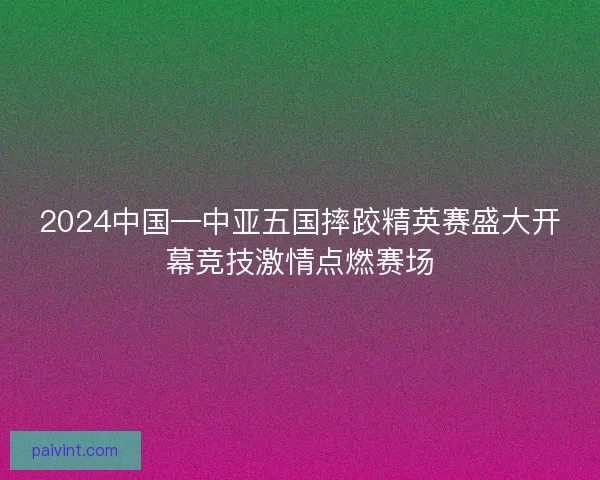 2024中国—中亚五国摔跤精英赛盛大开幕竞技激情点燃赛场 2024中国—中亚五国摔跤精英赛盛大开幕竞技激情点燃赛场